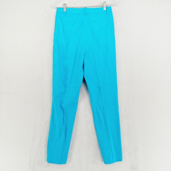New COURT & ROWE Clean Finish Linen Blend Trousers In Caspian Blue P4724 - Picture 5 of 9